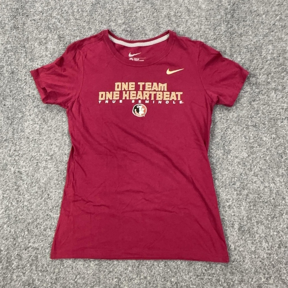 Florida State Seminoles Shirt Womens Medium Red NCAA Football Nike Graphic Tee